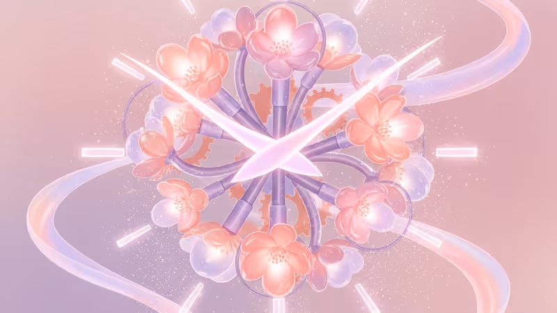 A clock and K-pop stage backdrop symbolizing contract expiration