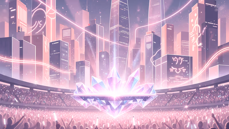 KCON Japan 2026 演唱會現場宏大的舞台與燈光設計