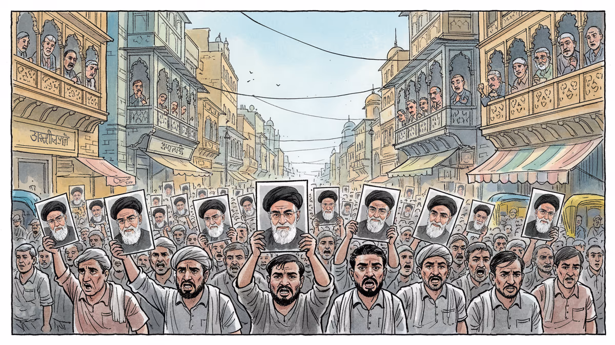 イラン最高指導者殺害でインド全土に抗議デモ拡散