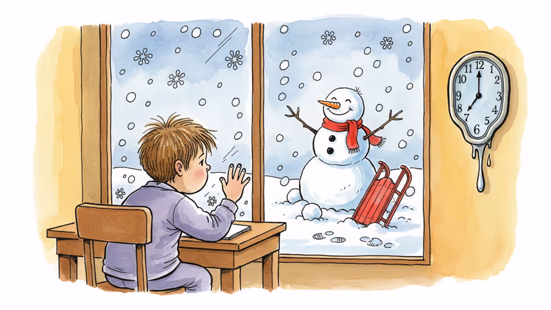 눈 오는 날, 아이들이 집에서 놀면 안 되나요?