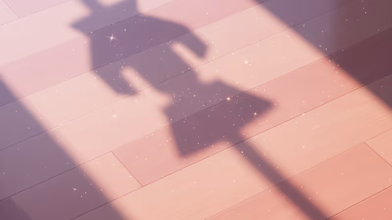 어두운 무대 위를 비추는 단 하나의 조명