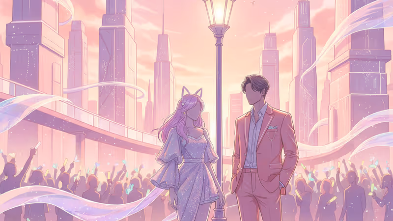 SBS 드라마 꼬리 없는 구미호 속 김혜윤과 로몬의 첫 만남 장면