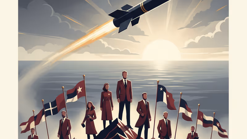 North Korea test-firing a strategic cruise missile into the Yellow Sea