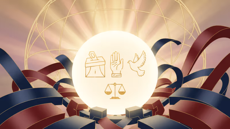 北朝鮮の平壌にある政府庁舎の厳格な外観