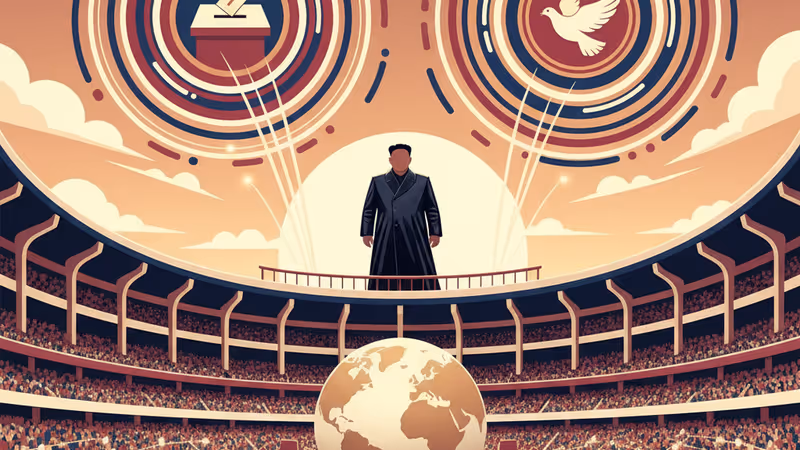 Kim Jong-un attends New Year celebrations at May Day Stadium