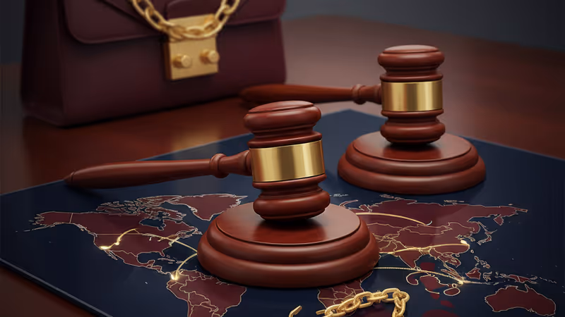 법원 정문과 정의의 저울 문양