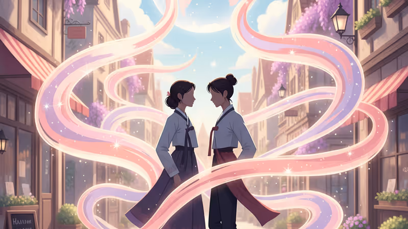 김선호와 고윤정의 로맨틱한 분위기가 담긴 드라마 포스터