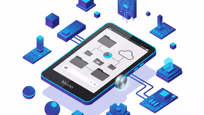 手に収まるサイズのDuRoBo Krono電子書籍リーダー