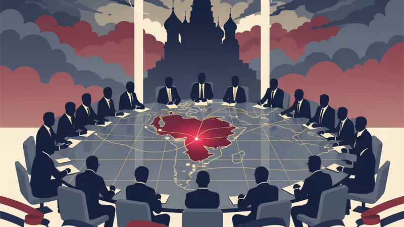 Tactical map of Venezuela symbolizing military operation.