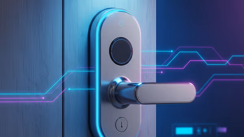 CES 2026で展示されたKwikset Aura Reachスマートロック