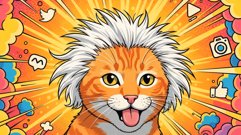 爆笑を誘うポーズでジャンプするゴールデンレトリバーの瞬間