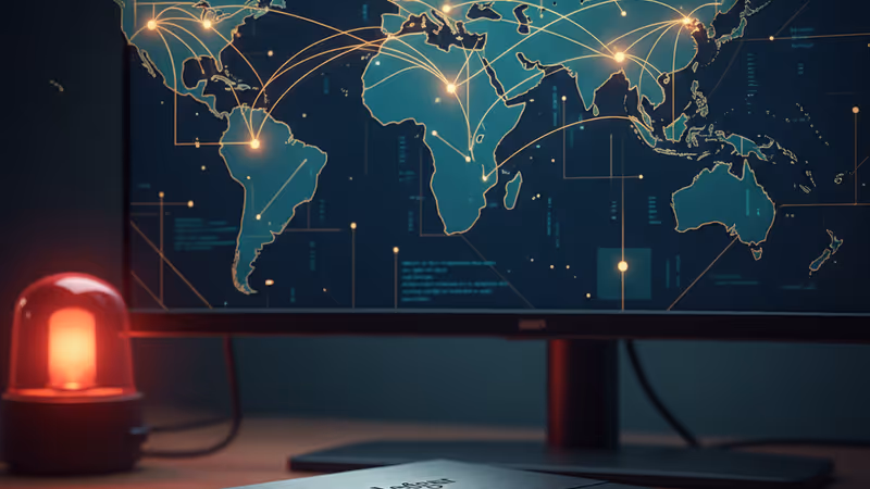 受數位盾牌保護的 Ledger 硬體錢包示意圖