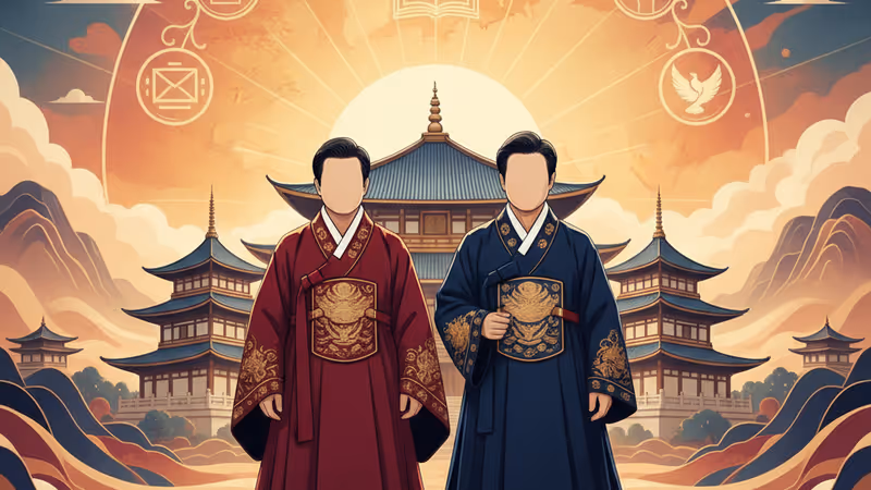 在奈良法隆寺進行外交參訪的韓日兩國領導人