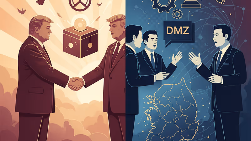 U.S. and South Korean flags with a focus on maritime and defense cooperation