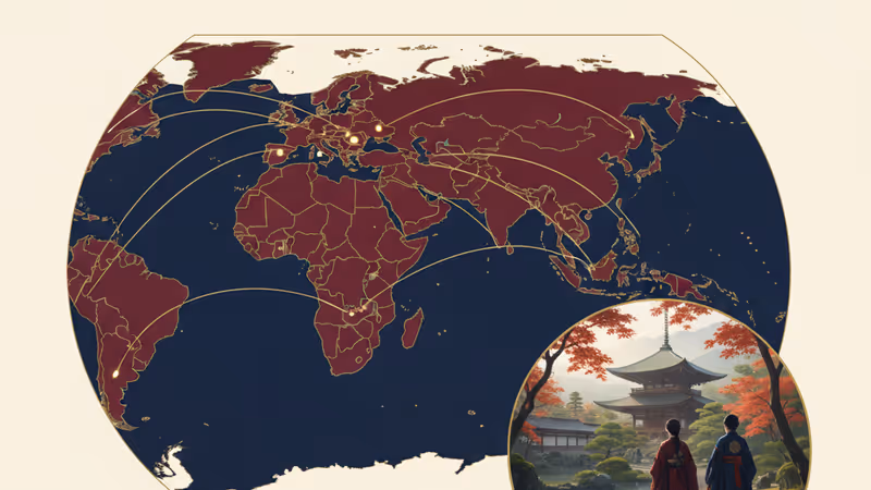 일본 나라 호류지 사찰을 함께 걷고 있는 이재명 대통령과 다카이치 총리