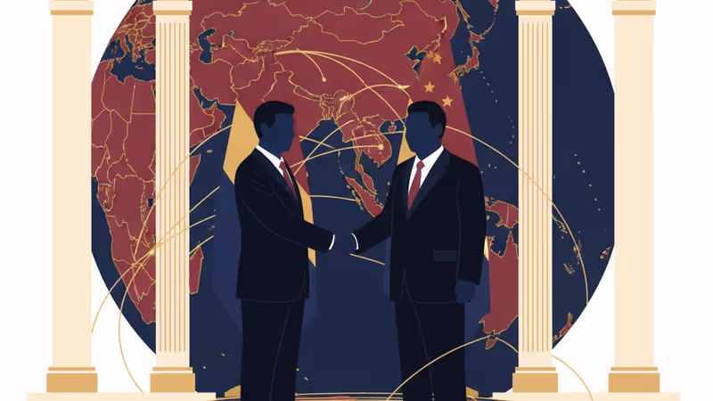 2026年1月於北京握手的韓國總統李在明與中國國家主席習近平