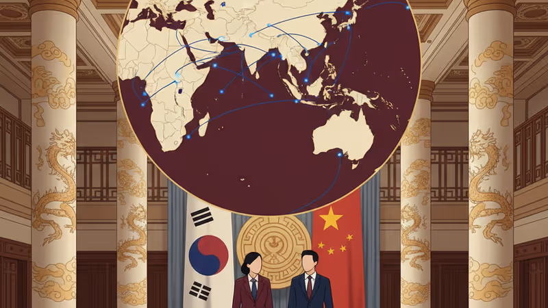 Diplomatic scene of the South Korea-China summit in Beijing