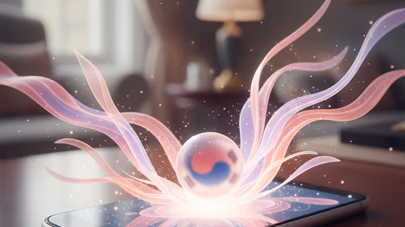 電話をかけるイ・ジョンジェと真剣な表情のイム・ジヨン