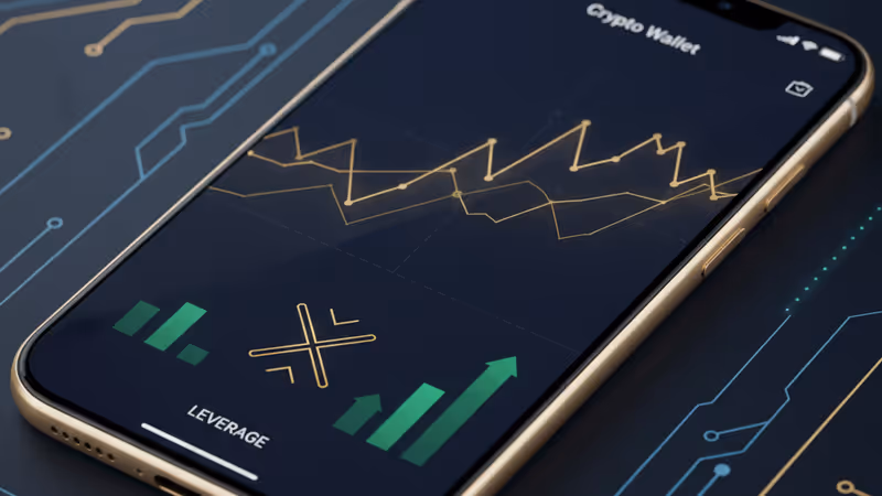 Visualization of Binance Web3 Wallet's futures trading UI