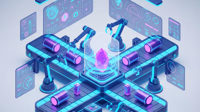 Interior view of LG Energy Solution's AI-driven factory