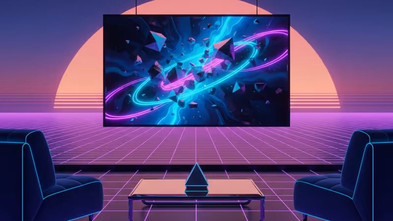 美術館の壁に掛けられたようなLG Gallery TVの展示イメージ