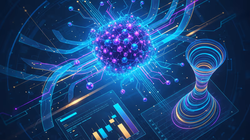 리프트오프 모바일의 상장을 상징하는 스마트폰과 주식 그래프