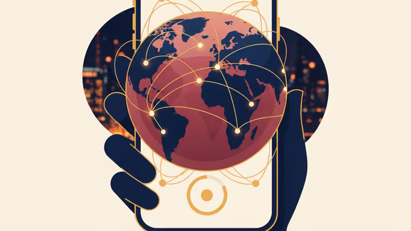 伊朗室內昏暗環境下撥打電話的近景