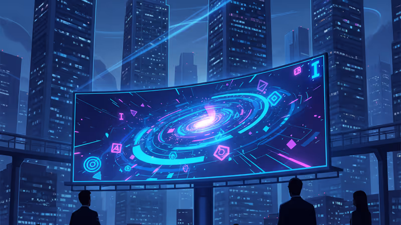 AIインタビューによる市場調査の未来を表現したイメージ