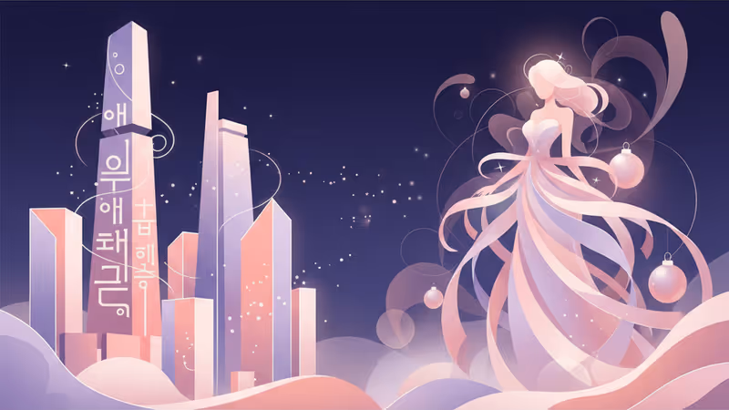 A healthy and glowing photo of Lizzy in a festive Christmas atmosphere