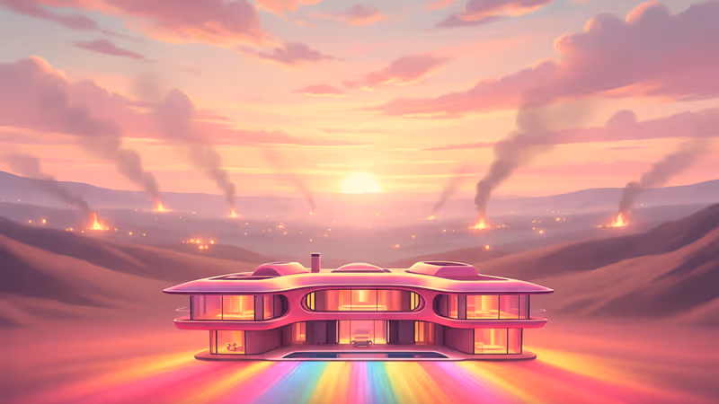 南アフリカの山火事で避難を余儀なくされたLove Islandの撮影地周辺の様子