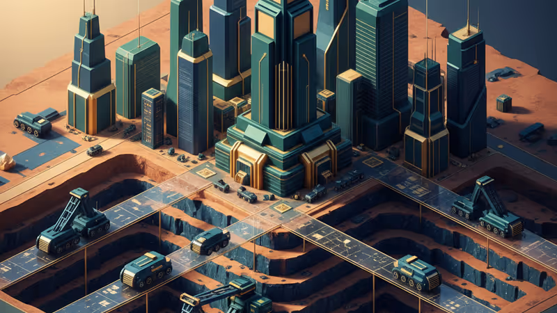 Large machinery mining rare earths at an Australian site