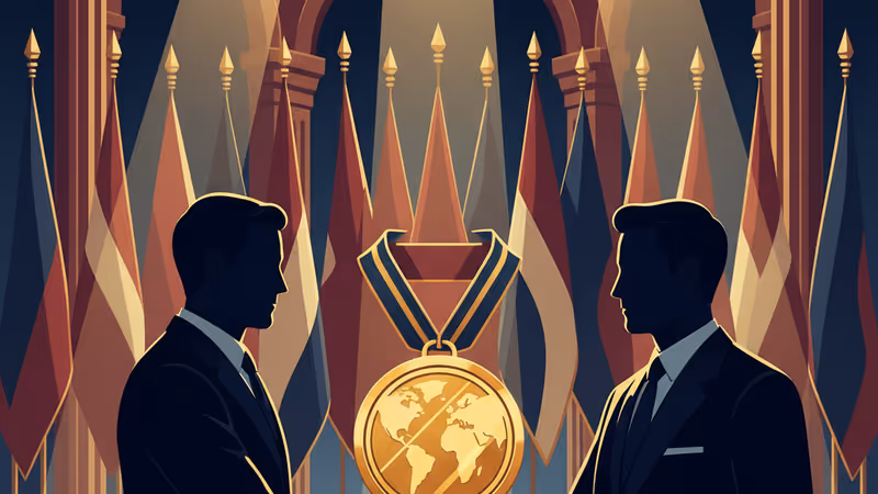 María Corina Machado speaking to journalists at the White House gates