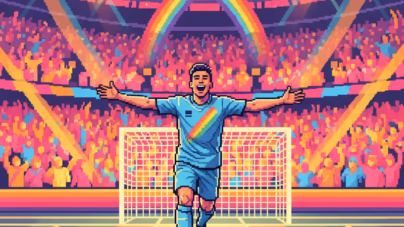 曼城球員塞門約在進球後熱烈慶祝