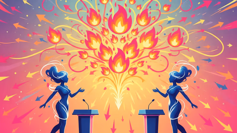 The Viewのスタジオで対峙する出演者とゲストの緊張感漂う様子