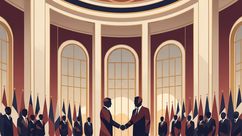 Premier Li Qiang and PM Mark Carney shaking hands in Beijing