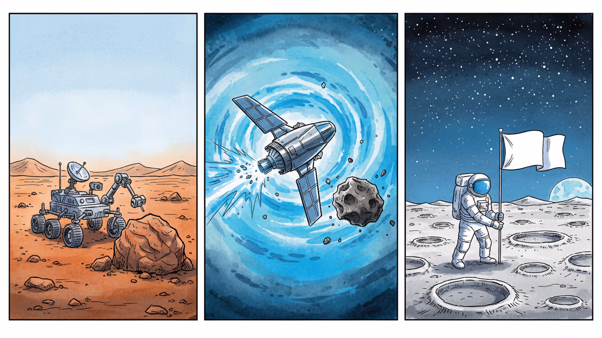 화성, 소행성, 달—우주가 인류의 미래를 묻는다