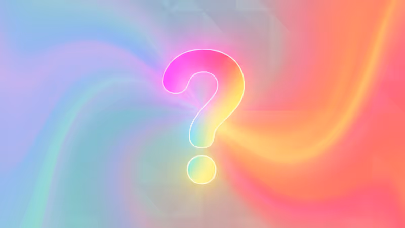 スマートフォンの二択クイズに悩む人の様子