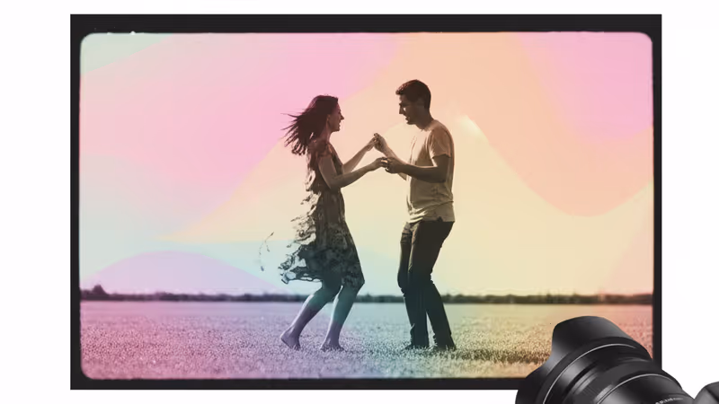 메건 마클과 해리 왕자의 빈티지 스타일 댄스 영상 장면