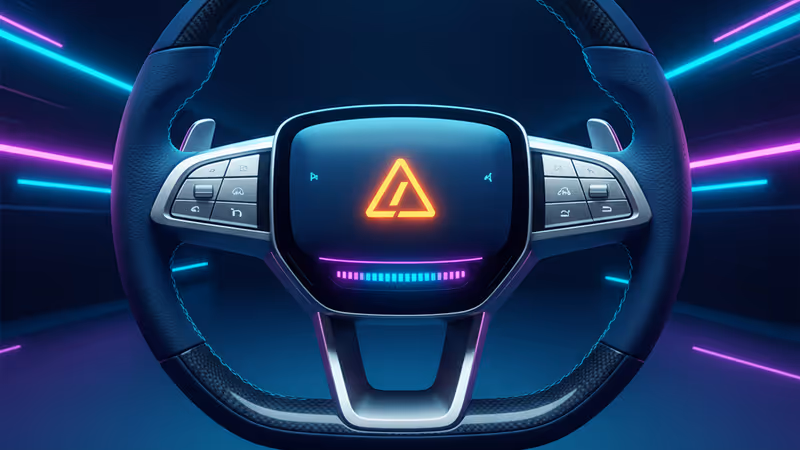 賓士 S-Class 方向盤與自動駕駛模式指示燈示意圖