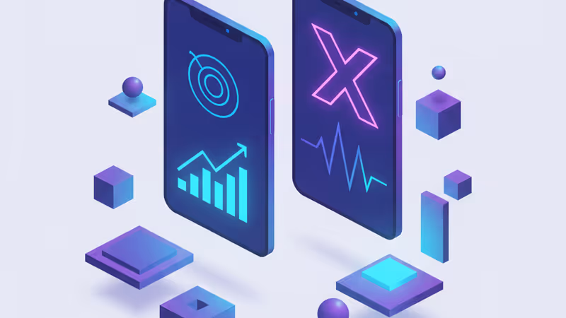 Comparison of Threads and X mobile app usage stats