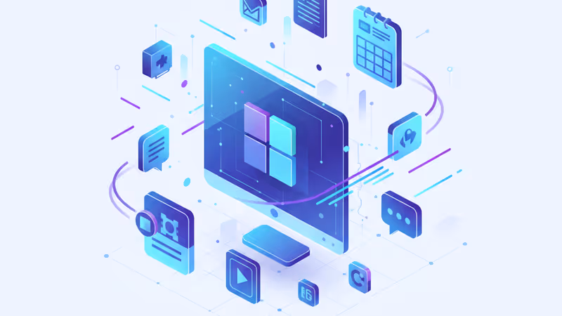 展示微軟 Office 2024 生產力工具軟體的電腦螢幕