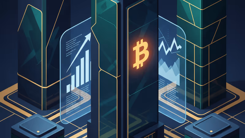 刻有比特幣標誌的堅固財務基盤