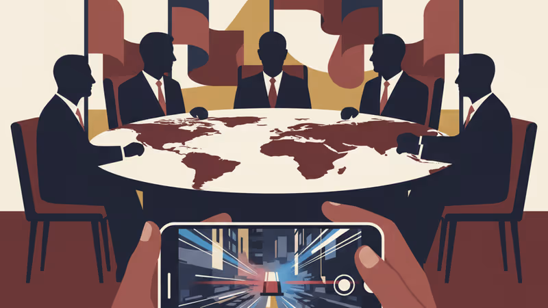 경찰차 사이렌이 울리는 밤거리 영상이 재생되는 스마트폰 화면