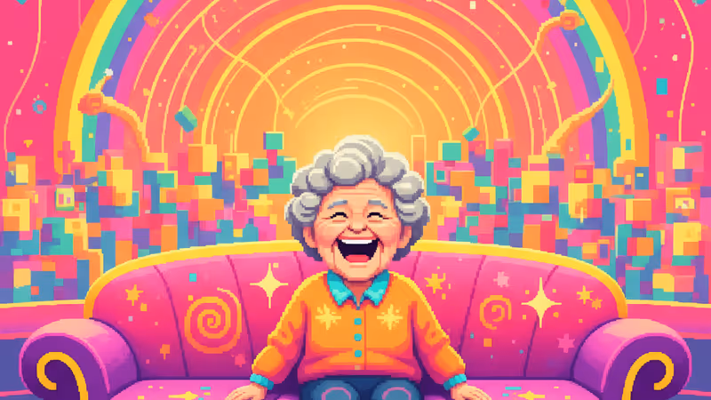 그레이엄 노튼 쇼에서 웃고 있는 미리암 마골리스