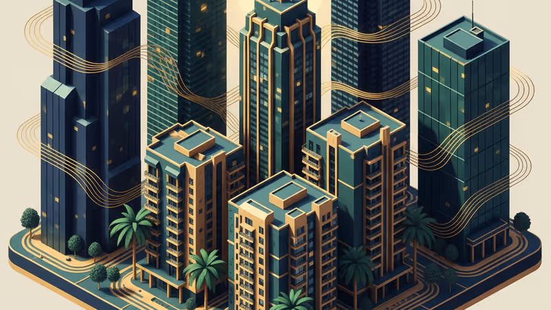 Exterior view of a Mitsui Fudosan rental housing project in Dallas, Texas