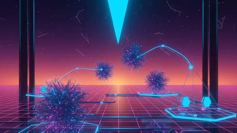 Conceptual image of MongoDB Voyage 4's high-precision data retrieval