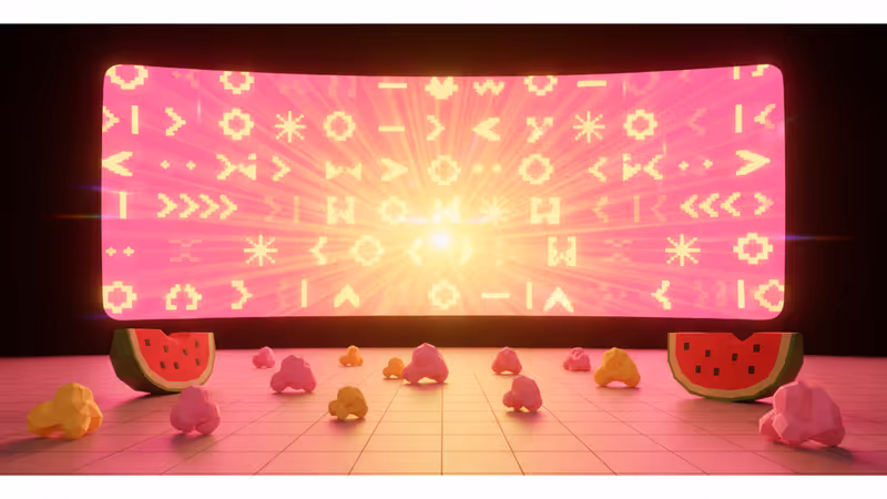 劇場の座席に放置されたスイカと掃除をするスタッフの様子