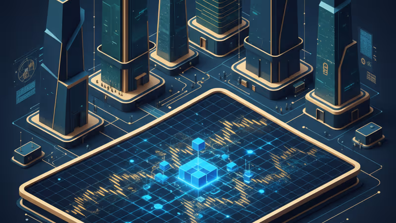 傳統金融指數與數位資產數據融合的圖表介面