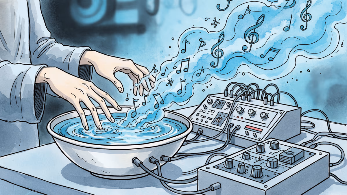 짠물로 연주하는 신디사이저가 나왔다