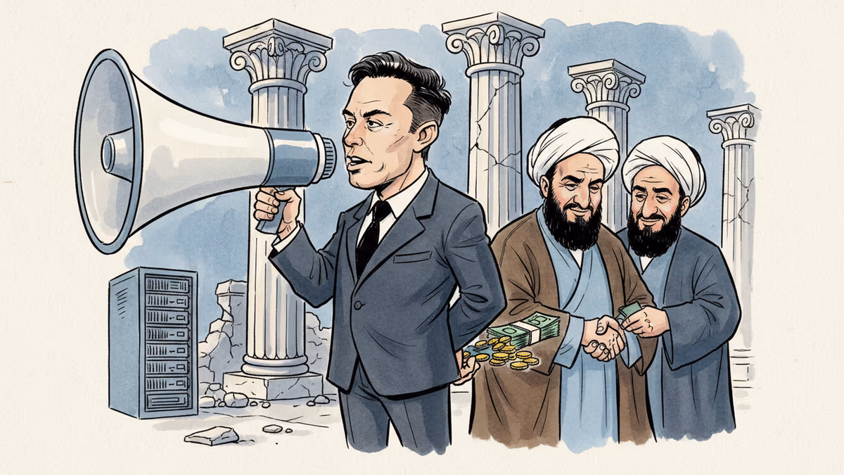 イーロン・マスクのX、イラン制裁下でも政府高官から月額課金